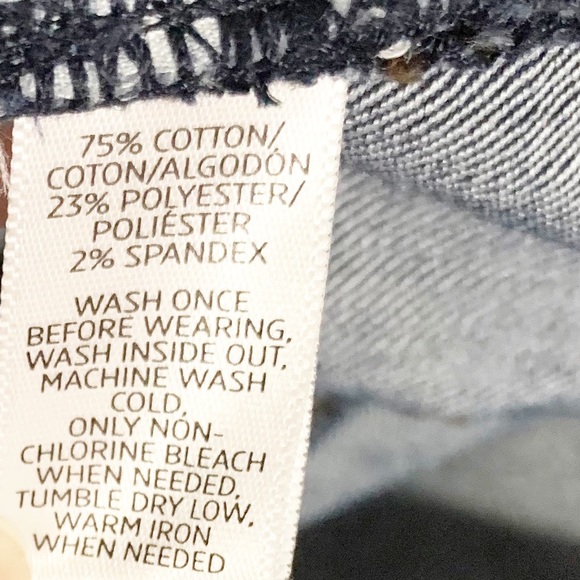 Ann Taylor LOFT Modern Straight Dark Wash Denim Jeans Five Pocket Styling 28/6 - Picture 11 of 11